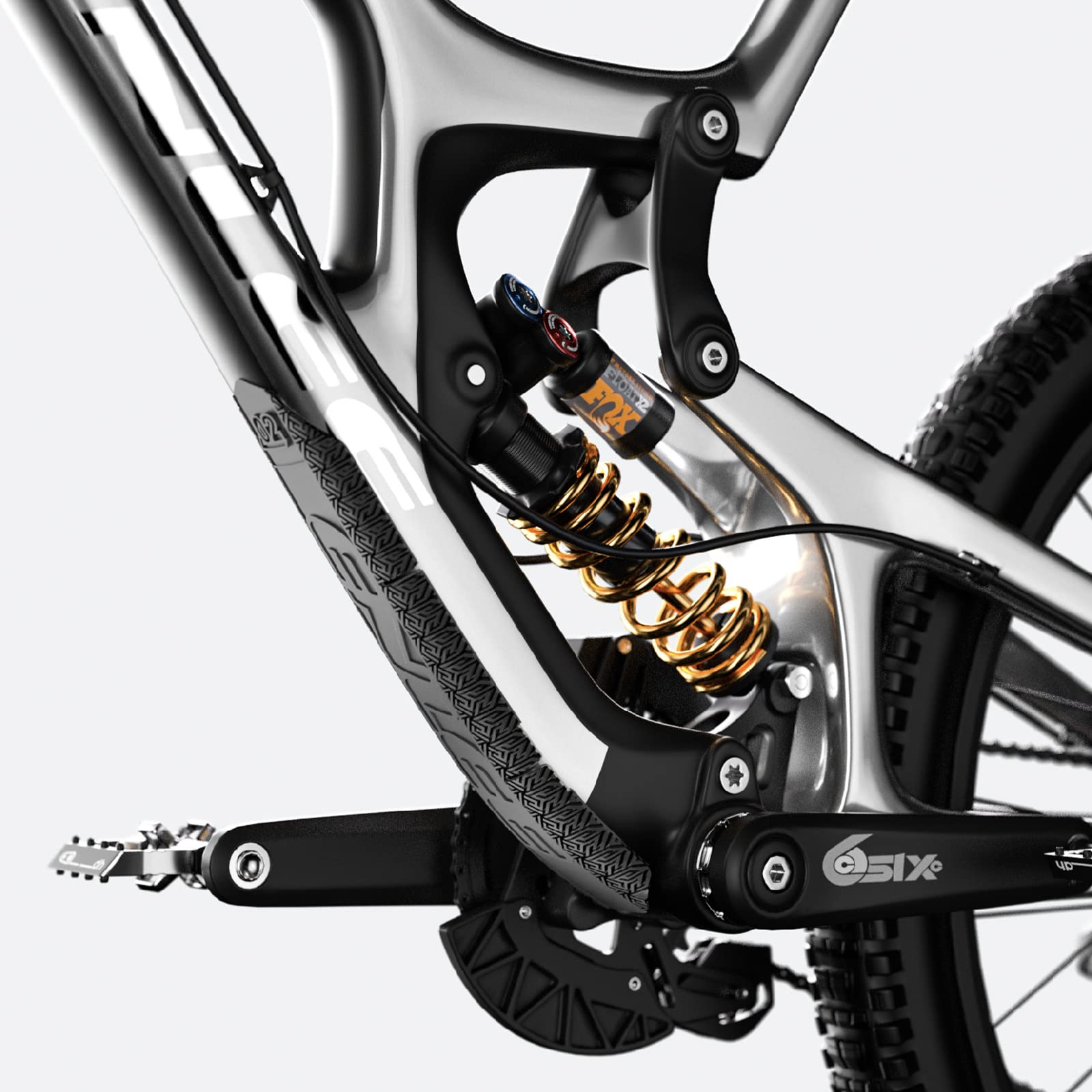 Amazon.com: ENLEE Mountain Bike Down Tube Frame Protector, 3M MTB